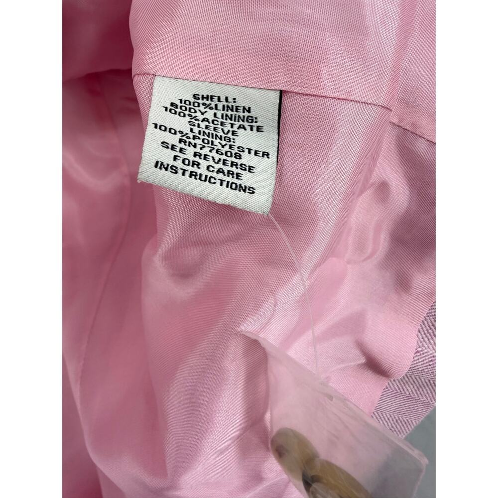 Pink Linen Blazer - Picture 4 of 10